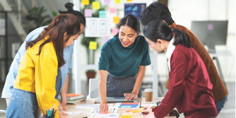 Laptop mit digitalen Tools
